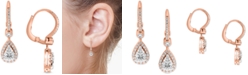 EFFY Collection EFFY&reg; Diamond Multi-Shape Cluster Teardrop Drop Earrings (7/8 ct. t.w.) in 14k Rose Gold